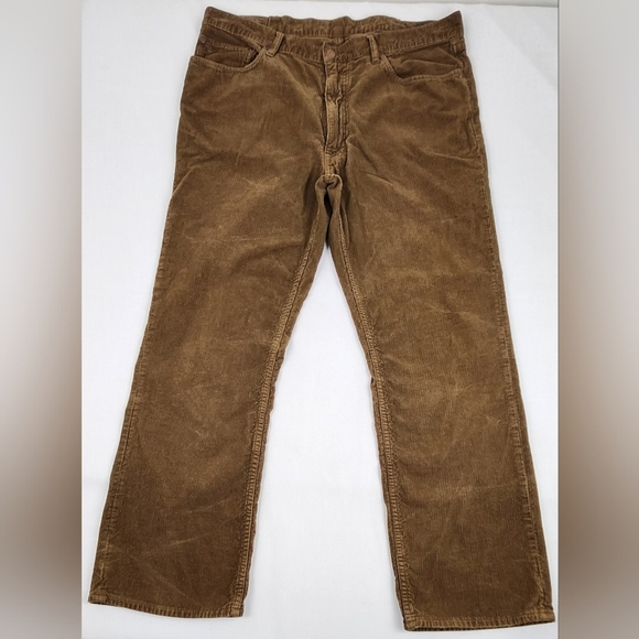 Polo Ralph Lauren Brown Corduroy Straight Leg Pants - Picture 1 of 8